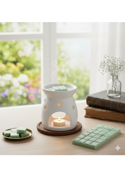 Tealight Hediyeli Buhurdanlık Koku Tableti %100SOYAWAX Melts Buhurdanlık Mumu,buhurdanlık Kokulu Mum modelleri