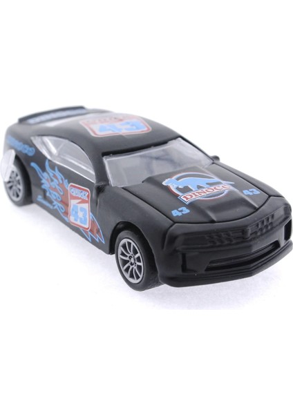 Die Cast Çek Bırak Metal Siyah Yarış Arabası 43