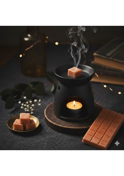 Tealight Hediyeli Buhurdanlık Koku Tableti %100 Soya Wax Melts ,buhurdanlık Mum Kokulu Mum