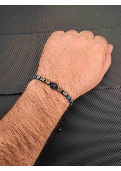 Küp Sodalit 4-5mm-Markazitli Zirkon-Damla Kehribar-Hematit Doğaltaş Bileklik Takı Aksesuar Erkek Bileklik Kadın Kolye fiyatları