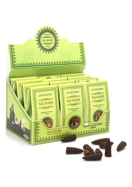 Ayurvedic Konik (Geri Akış) Tütsü Nag Champa Aromalı