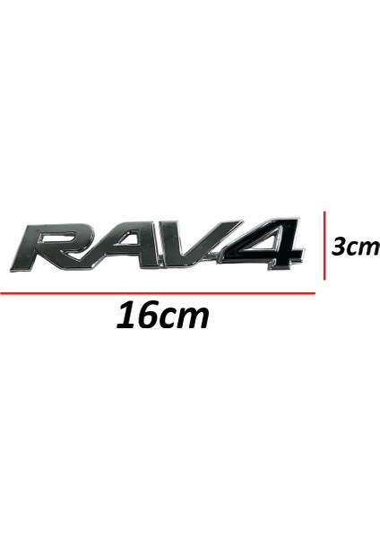 Toyota Yazı Rav4 00-12 Arka (Rav4 Yazısı)