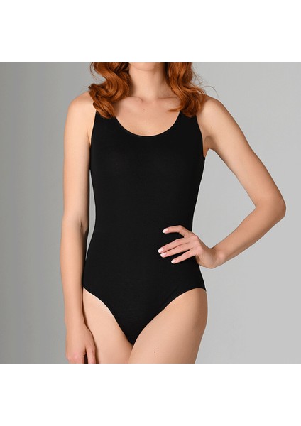 Bayan Kalın Askılı Çıtçıtlı Body 4059