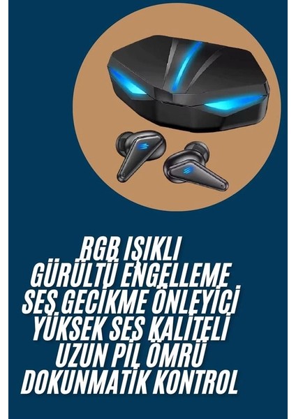 Wireless Gaming Kulaklık Mikrofonlu Bluetooth Oyuncu Kulaklığı