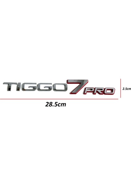 Chery Yazı Tiggo 7 Pro 22-24 Arka (Tiggo 7 Pro Yazısı)