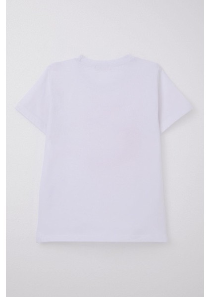 Erkek Çocuk Tişört Türk Bayraklı 4-14 Yaş, Beyaz fiyatları