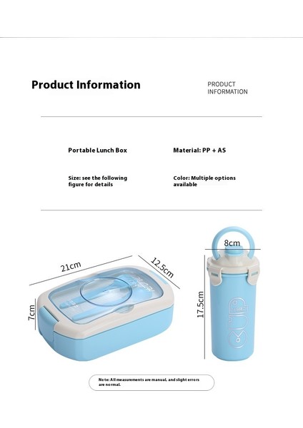 Taşınabilir Paket Servis Bölmesi Öğle Yemeği Kutusu Mikrodalgada Kullanılabilir (Yurt Dışından) fırsatları