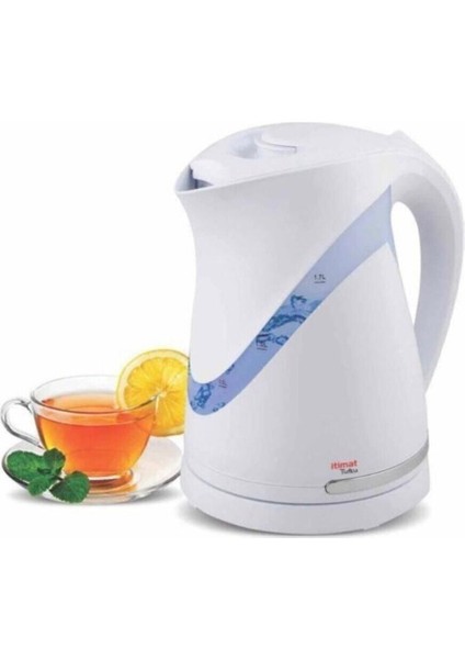 Beyaz 1700 ml Su Isıtıcı Kettle, Güvenle Kullanabileceğiniz Pratik ve Şık Tasarım