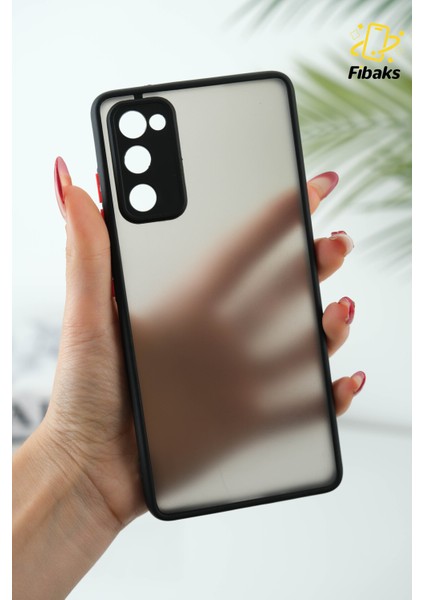 S20 Fe Uyumlu Kılıf Kamera Korumalı Renkli Tuşlu Transparan Kapak