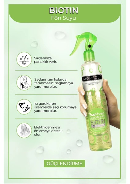 Biotin Çift Fazlı Saç Kondisyoner Fön Suyu 400 ml modelleri
