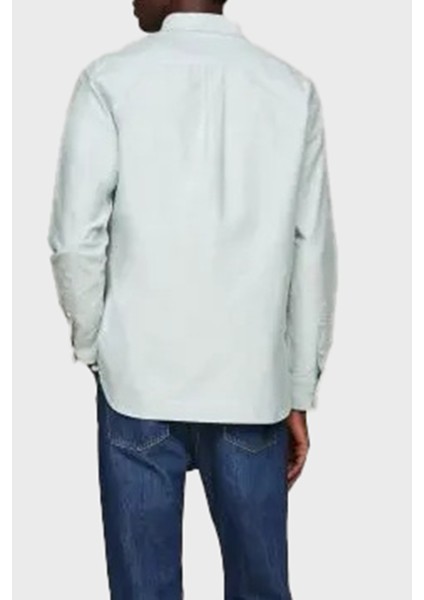 % 100 Pamuk Regular Fit Uzun Kollu Logolu Gömlek Erkek Gömlek MW0MW35774 L6K modelleri