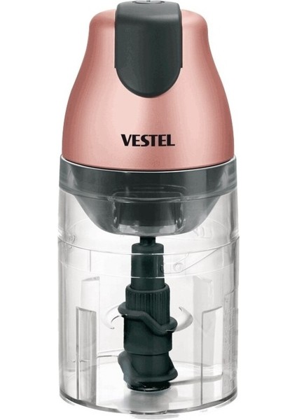 Pembe Çok Amaçlı 4 Bıçaklı Doğrayıcı, Pratik ve Şık Tasarım