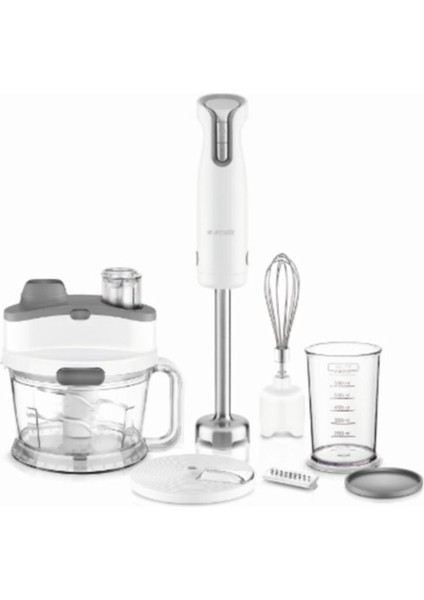 Beyaz El Blender Seti, Pratik Kullanım ve Şık Tasarım ile Mutfaklarınız Için Ideal