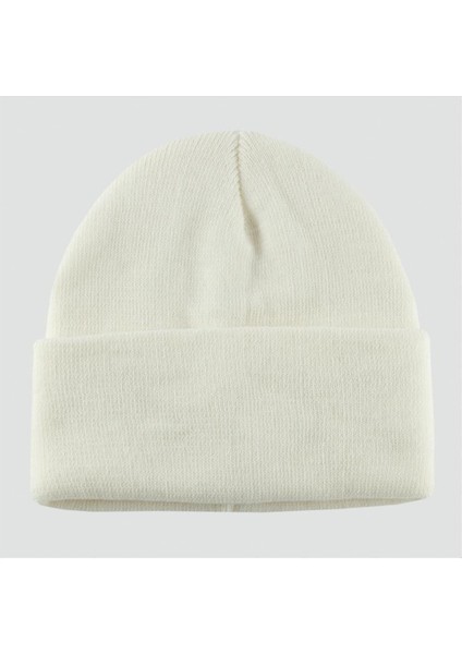 Allzey Çift Kat 1 Nci Kalite Renkli Bere Bere Eldiven -Krem