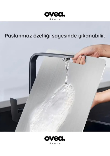 2 Adet Paslanmaz Çelik Kesme Tahtası 20X30 cm (Antibakteriyel , Yıkanabilir) modelleri