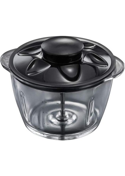 Küçük Parçalayıcı Siyah, 500 ml Cam, Tek Elle Kullanım, Pratik ve Şık Tasarım