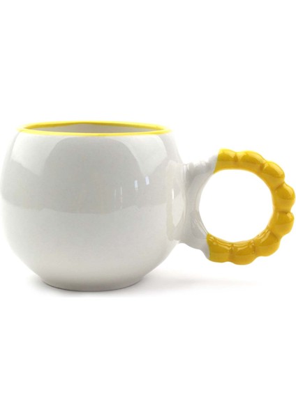 Güzel Olan Her Şey Kısadır, Mesela Ben! El Yapımı Krem Parlak Puf Kupa - El Işçiliği Hediyelik Kupa Bardak Mug fiyatları