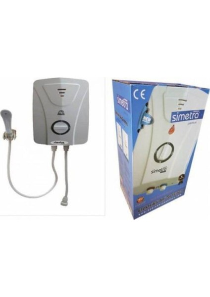 Beyaz Elektrikli Şofben Ani Su Isıtıcı, 2 Yıl Garantili, Güçlü ve Güvenilir Performans