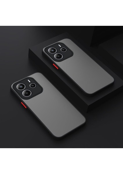 Xiaomi Redmi Note 14 4g Kılıf Mat Parmak Izi Yapmaz Kamera Korumalı Renkli Tuşlu Sert Silikon Kapak