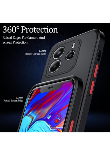 Xiaomi Redmi Note 14 4g Kılıf Mat Parmak Izi Yapmaz Kamera Korumalı Renkli Tuşlu Sert Silikon Kapak modelleri