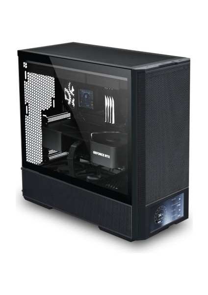 Lancool 207 Digital Siyah Mid-Tower Atx Kasa (G99.LAN207DX.00)