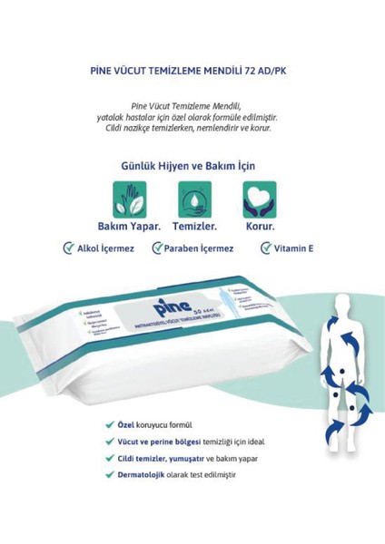 12 Paket 50'li Vücut Temizleme Havlusu fiyatları