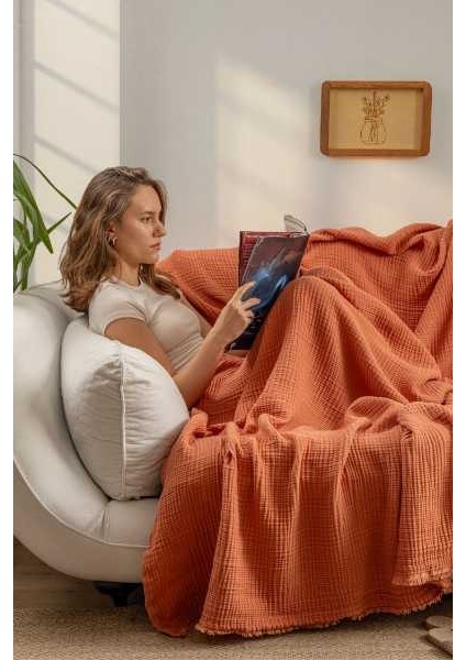 Müslin Yatak Örtüsü Ultra Yumuşak Yüksek Kaliteli 4 Kat Muslin Pike (Tek Kişilik (180X240 Cm) fiyatları