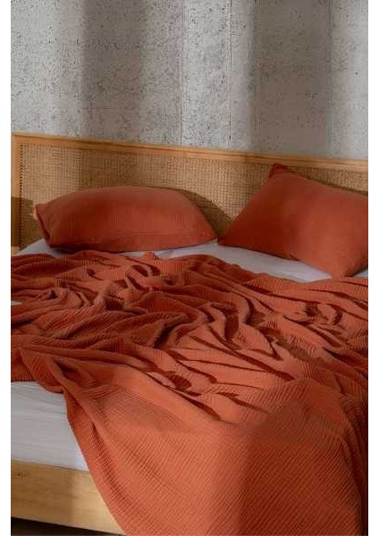 Müslin Yatak Örtüsü Ultra Yumuşak Yüksek Kaliteli 4 Kat Muslin Pike (Tek Kişilik (180X240 Cm) indirimleri