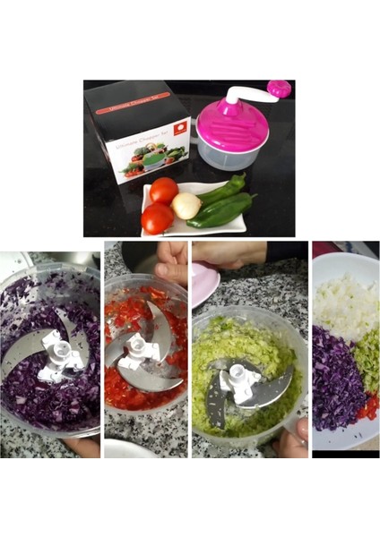 Pembe El Blender ve Doğrayıcı Seti, Pratik ve Şık Mutfak Asistanı