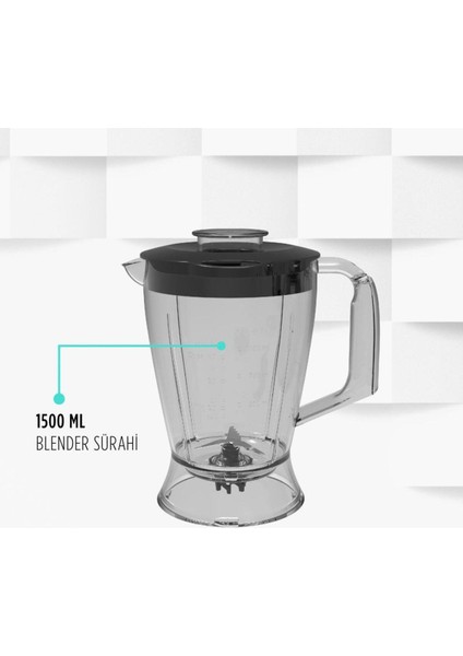 Hızlı ve Çok Fonksiyonlu Mutfak Robotu, Siyah, Yüksek Performansli, Kullanışlı, Dayanıklı fırsatları