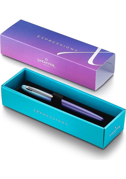 Wizdesign (Yeni) 9430-0 Vfm Expressıon Dolma Kalem Sedefli Mavi - Mor Degradeli (Isme Özel - Kutulu) fırsatları