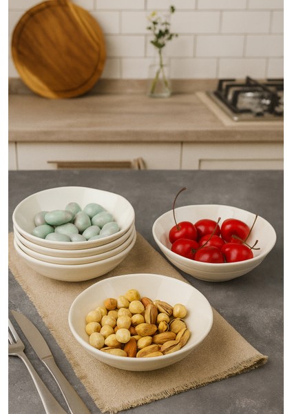 Seashell 6'lı Porselen Çerezlik Kase 12 cm fiyatları