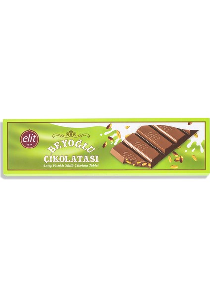 Meşhur Beyoğlu Çikolatası Antep Fıstıklı Sütlü Tablet Çikolata 300g 2li Set (2x300g) Glutensiz modelleri