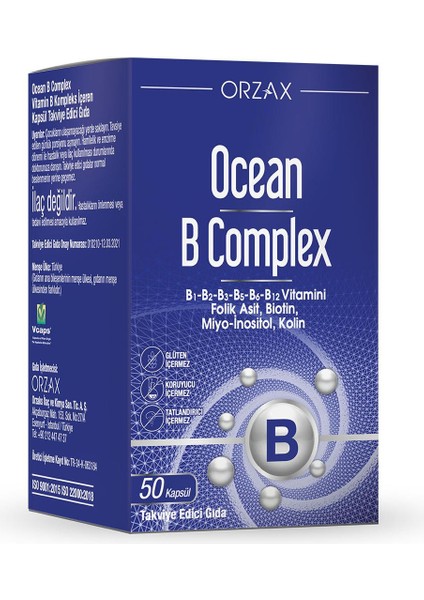 Ocean B Complex 60 Kapsül 2 Adet