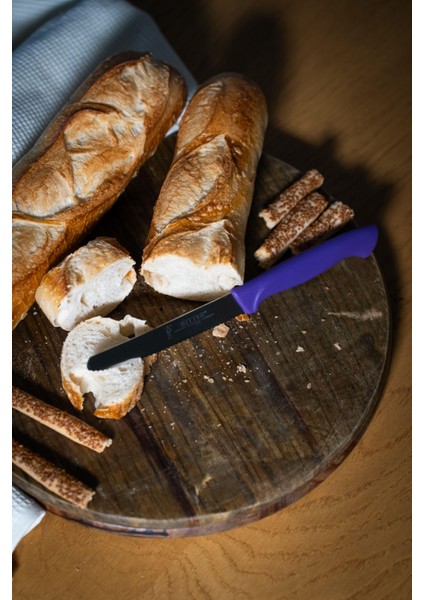 Mor Sebze Bıçağı – Tırtıklı, 22 Cm, Paslanmaz Alman Çeliği, Ergonomik Sap (Tekli) fiyatları