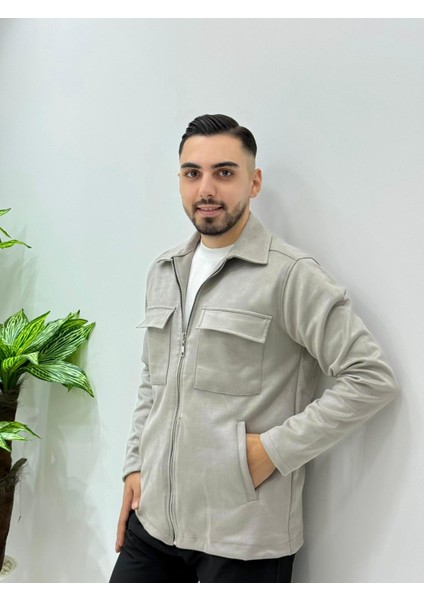 Erkek Yeni Sezon Regular Ithal Süet Kumaş Içi Şardonlu Fermuarlı Ceket fiyatları