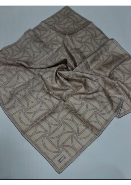 Desenli Tiwil Ipek Eşarp