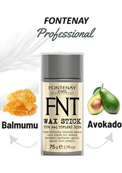 Saç Wax Stick Asi Saçlar İçin Doğal Sabitleyici 75 GR Esnek Tutuş Sağlar fiyatları