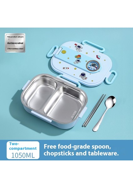 Öğrenci Bölmeli Yemek Tepsisi 316 Paslanmaz Çelik Büyük Kapasiteli Yalıtımlı Yemek Kutusu (Yurt Dışından)