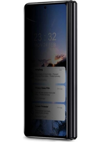 Samsung Galaxy Z Fold 4 Darbe Emici Premium Hayalet Ön Ekran Koruyucu Poliüretan Film