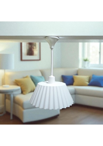 Ceresshop Modern Tasarımlı 3D Baskı Dekoratif Tavan Avizesi – Beyaz modelleri