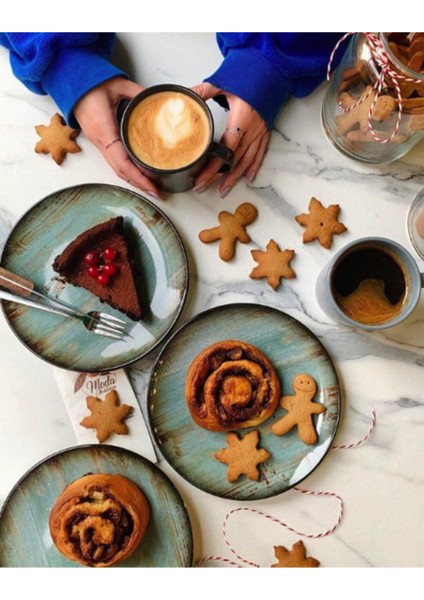 6 Adet Madera Bonna Düz Sunum Tabağı 30CM