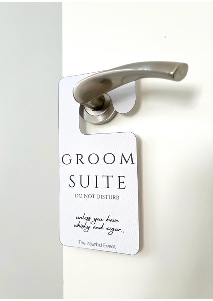 Gelin Odası ve Damat Odası Ikili Beyaz Kapı Kolu Askısı - Bridal Suite Groom Suite Do Not Disturb modelleri