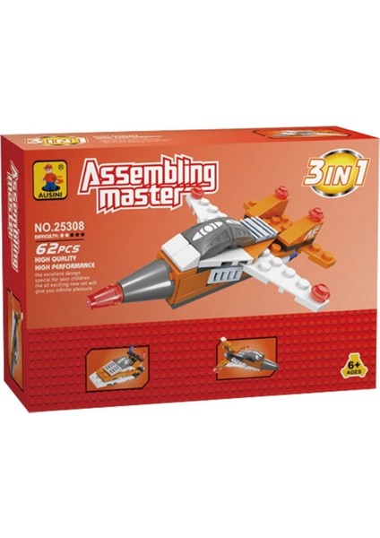 Ausini Assembling Master 3 In 1 62 Parça Hava Araçları fiyatları