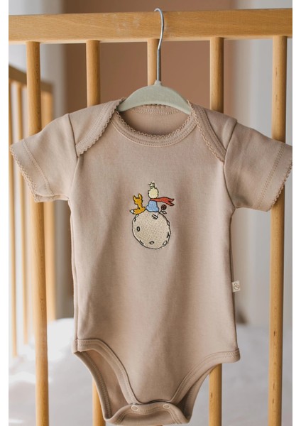 Premium %100 Pamuklu Çıt Çıtlı Nakışlı Bebek Zıbın Body 2li Set Takım