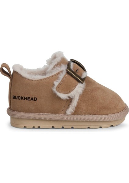 Slide BUCK3066-BH011 Kürklü Çocuk Ayakkabı - Bej
