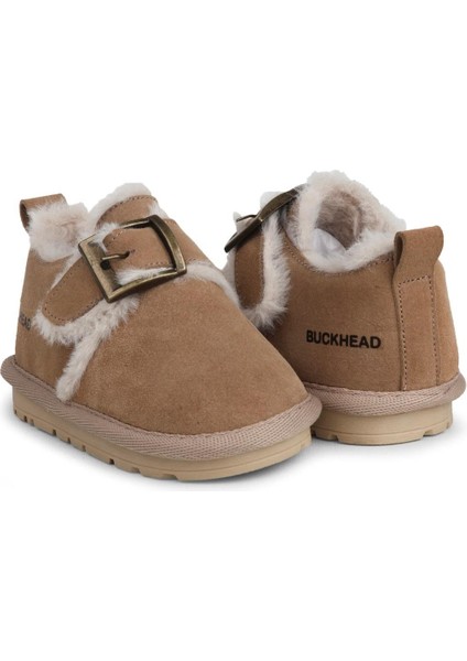Slide BUCK3066-BH011 Kürklü Çocuk Ayakkabı - Bej fırsatları