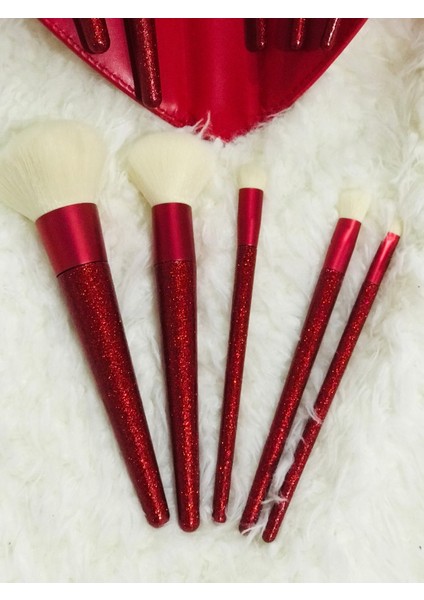 5'li Profesyonel Makyaj Fırça Seti, Şık Deri Çanta ile Yüksek Kalite fiyatları