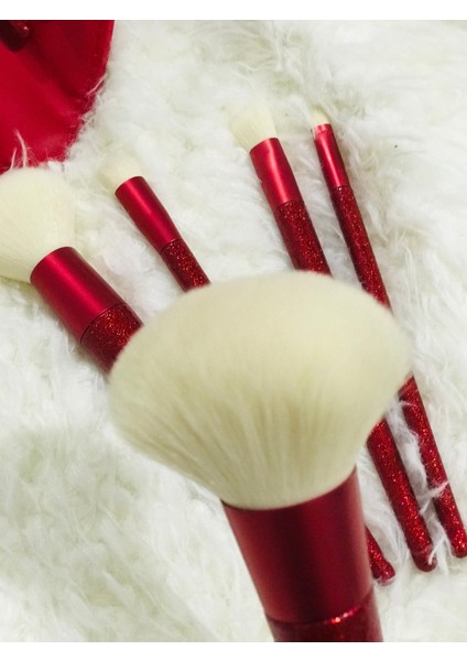 5'li Profesyonel Makyaj Fırça Seti, Şık Deri Çanta ile Yüksek Kalite modelleri