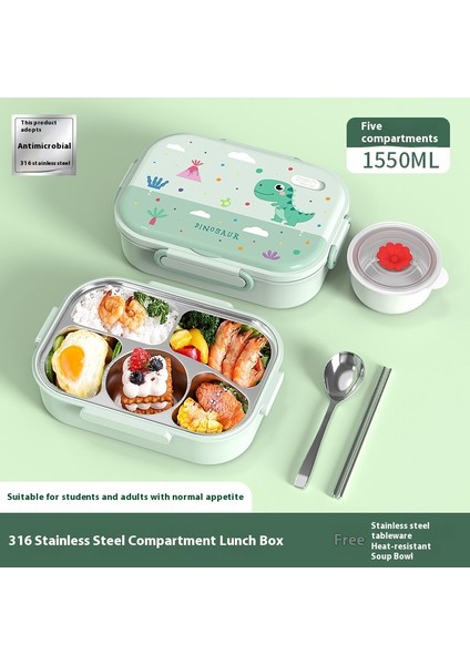 316 Paslanmaz Çelik Öğrenci Yalıtımlı Yemek Kutusu (Yurt Dışından)